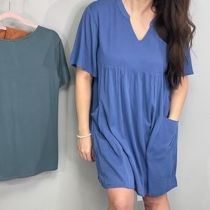 A-line dress with pockets